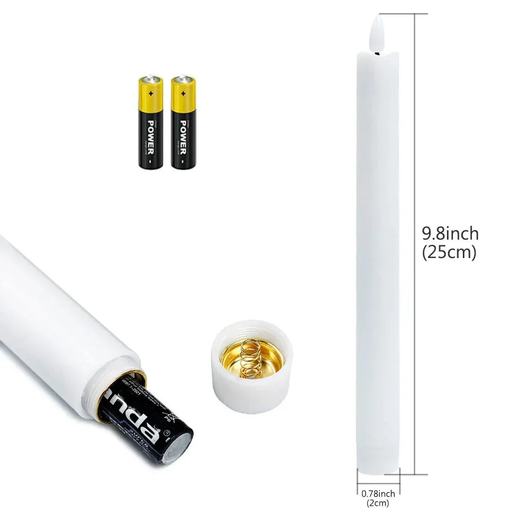 Flammenlicht – Elegante 3D-LED-Kerzen Flammenlos Warmweiß Terrasse
