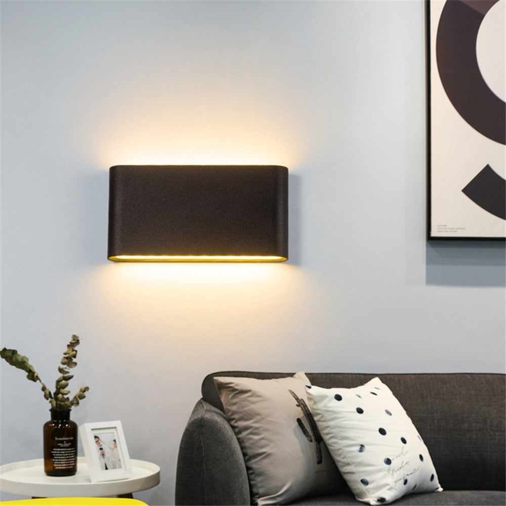 LumoUpDown Außenwandleuchte Modern LED Wasserdicht Schwarz für Terrass