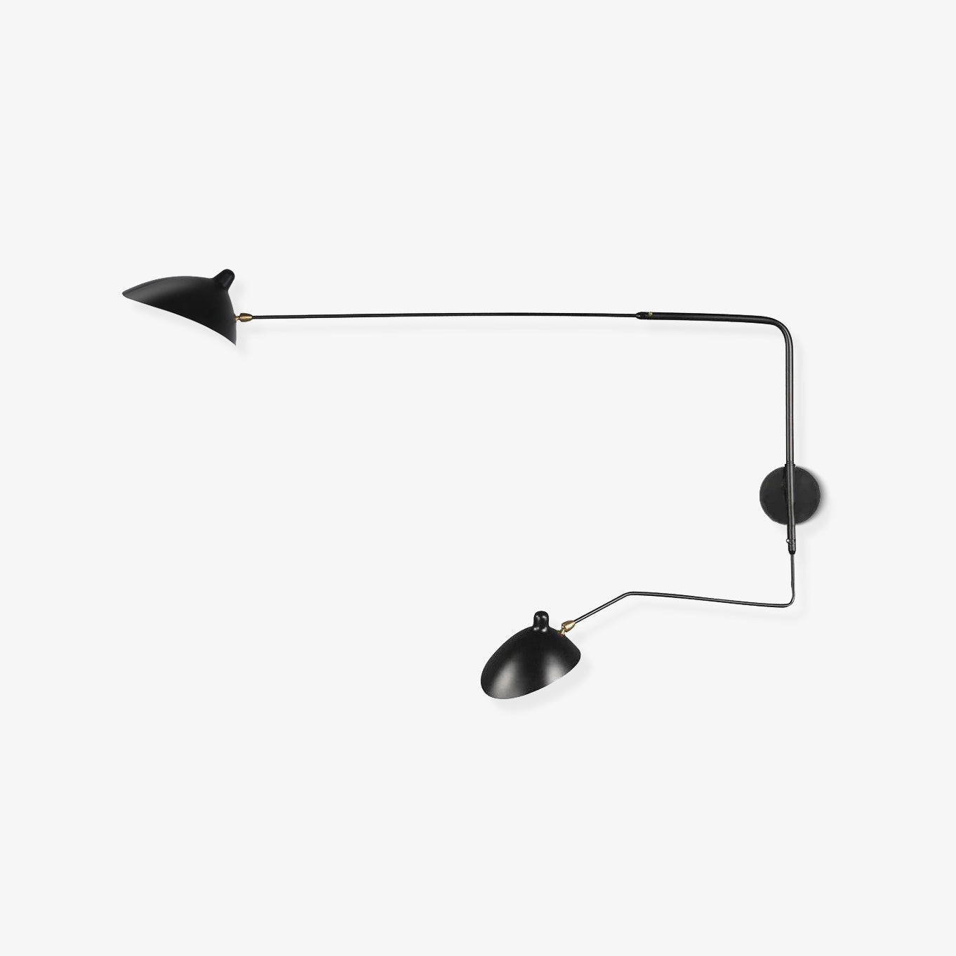 SerenLuce Wandleuchte – Modern, Gelenkarm, Schwarz, Für Wohnzimmer