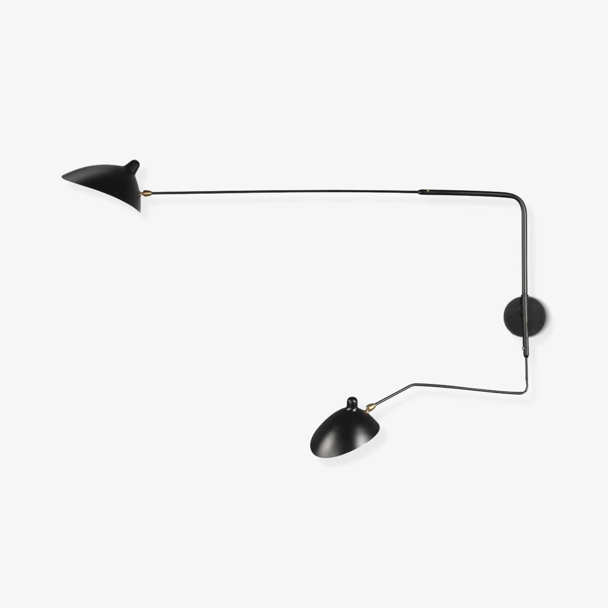 SerenLuce Wandleuchte – Modern, Gelenkarm, Schwarz, Für Wohnzimmer