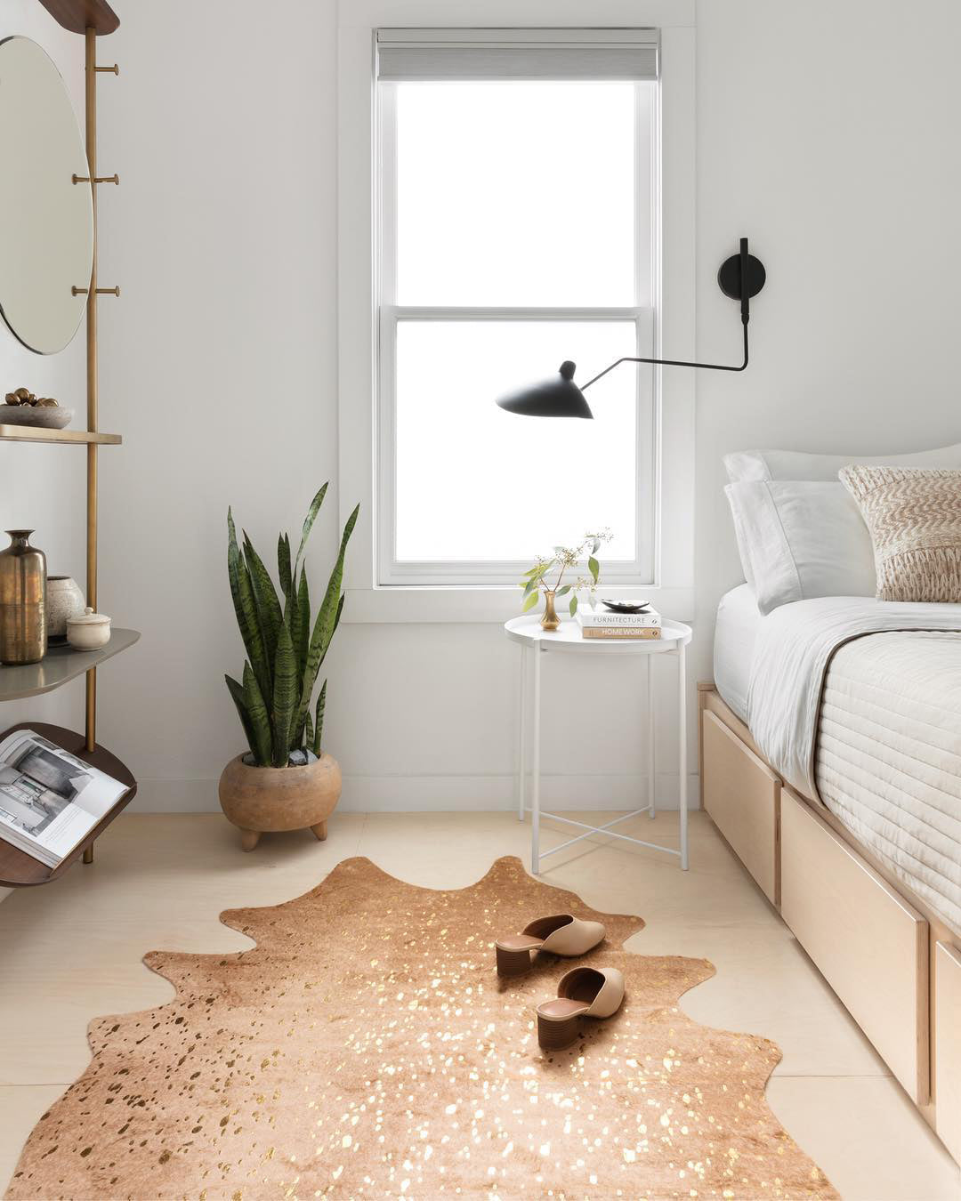 SerenLuce Wandleuchte – Modern, Gelenkarm, Schwarz, Für Wohnzimmer