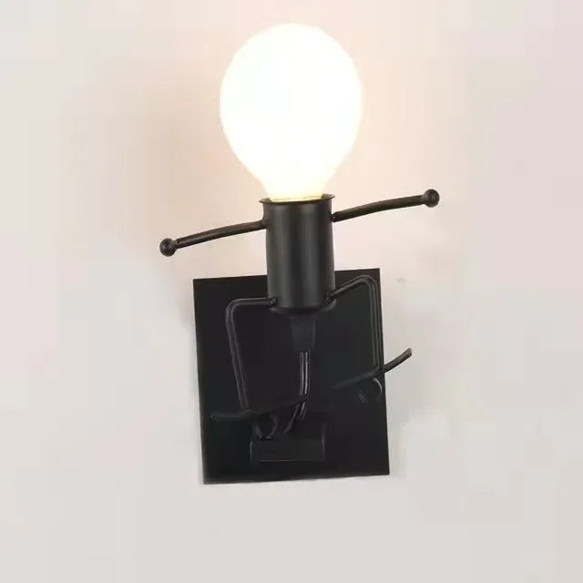 RoboLite Nordic LED-Wandleuchte - Verspieltes Roboterdesign für Kinderzimmer und moderne Innenräume