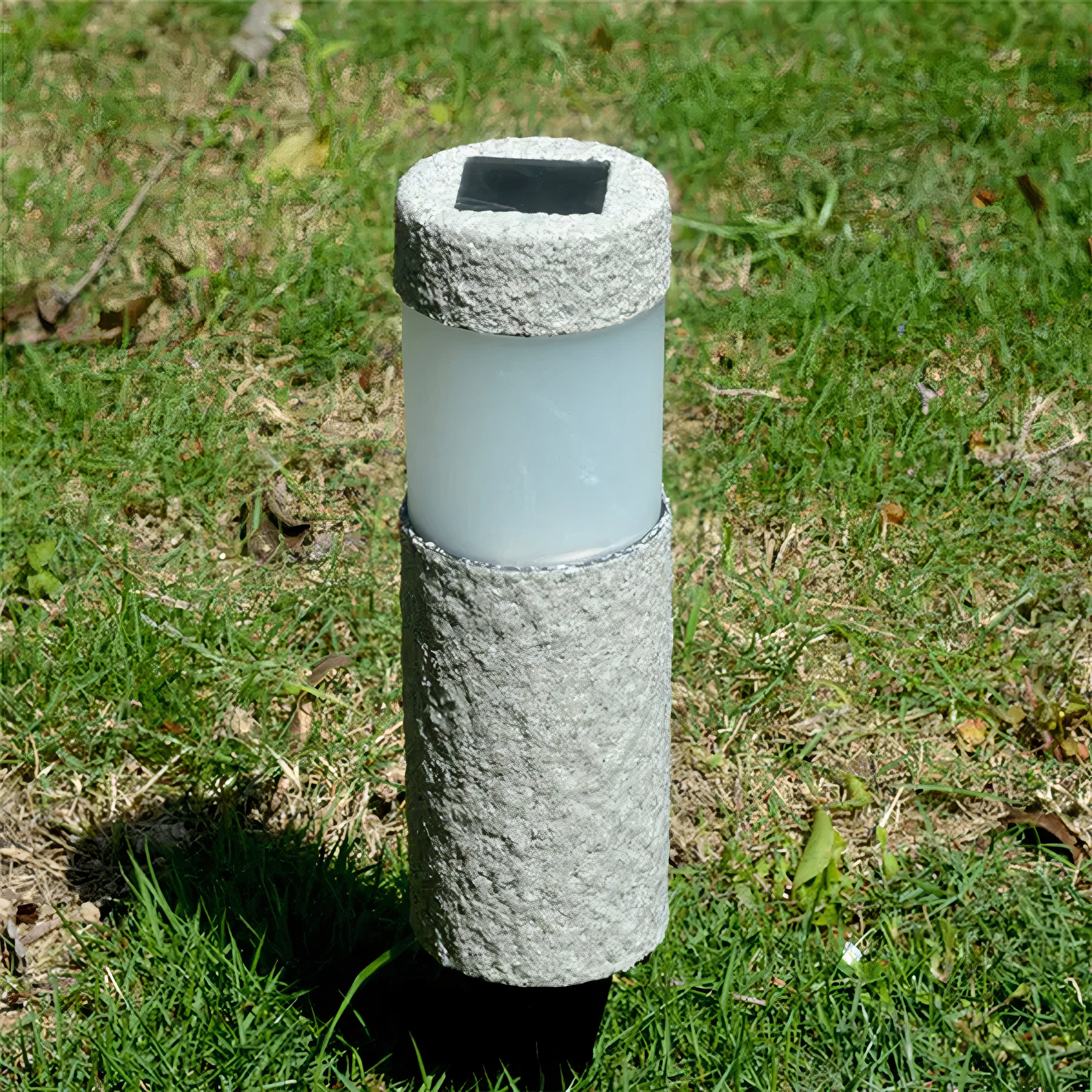 SolarStone - LED Stilvolle Solar Gartenpfeiler