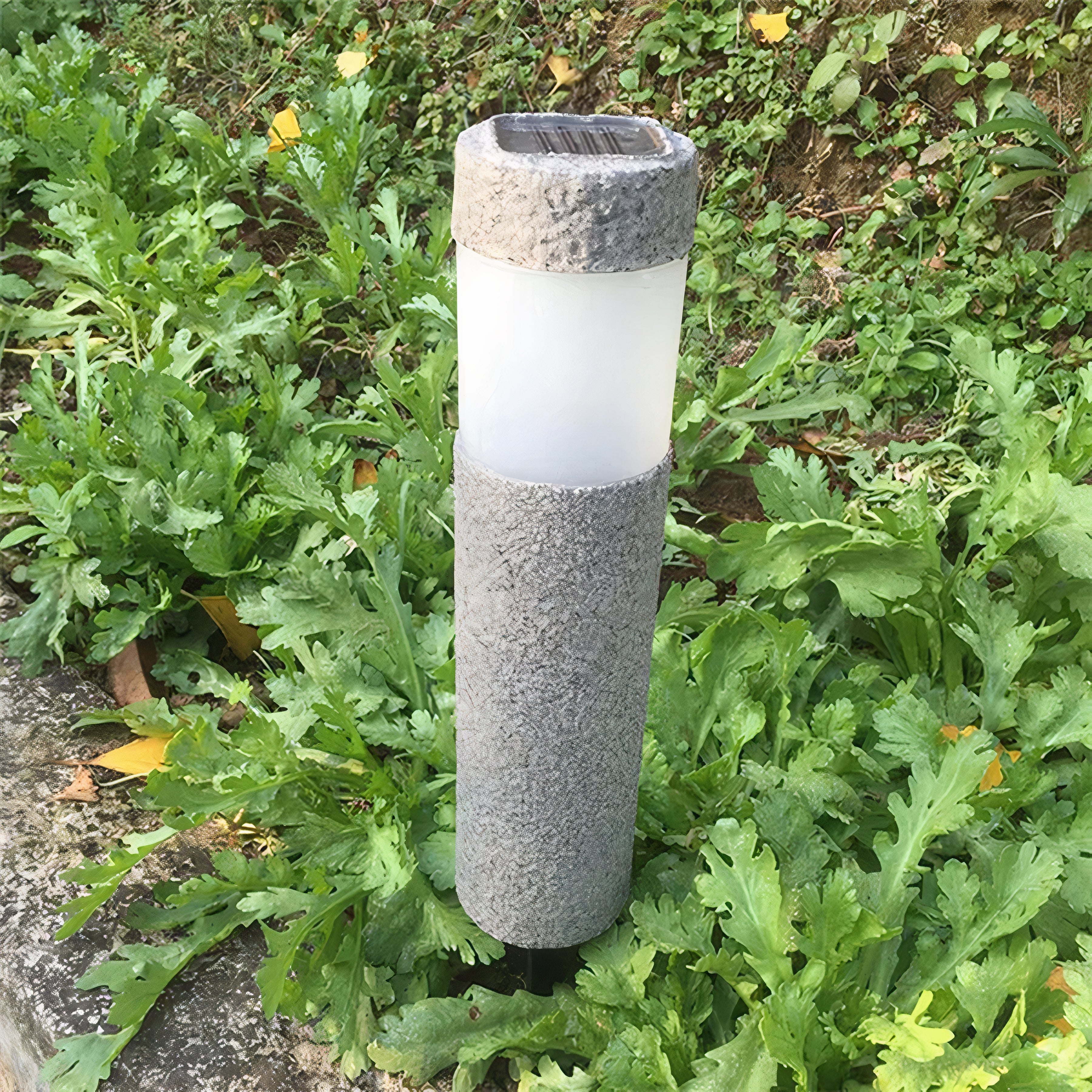 SolarStone - LED Stilvolle Solar Gartenpfeiler