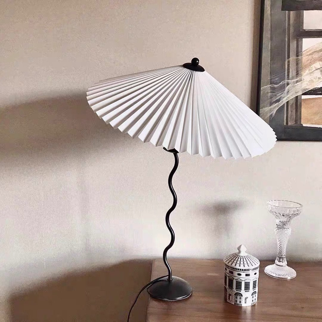 CurveLicht Design-Tischlampe – LED, Wellenform, Schwarz, für Wohnzimmer