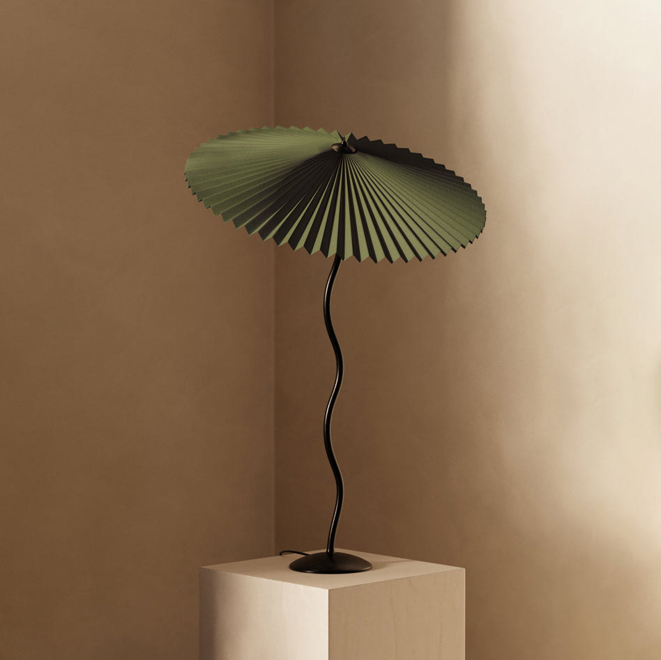 CurveLicht Design-Tischlampe – LED, Wellenform, Schwarz, für Wohnzimmer