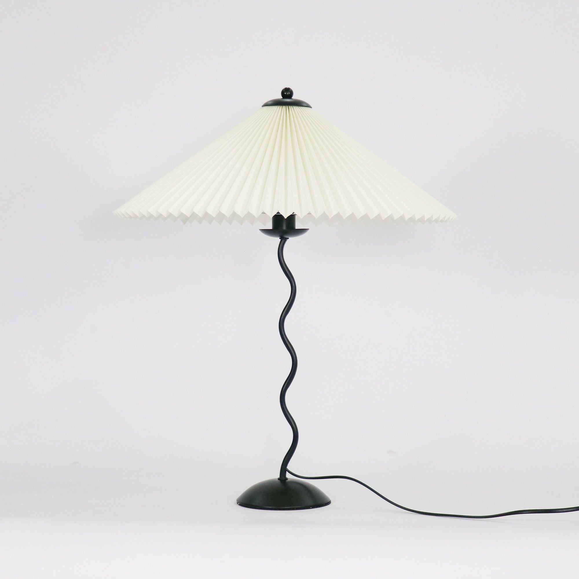 CurveLicht Design-Tischlampe – LED, Wellenform, Schwarz, für Wohnzimmer