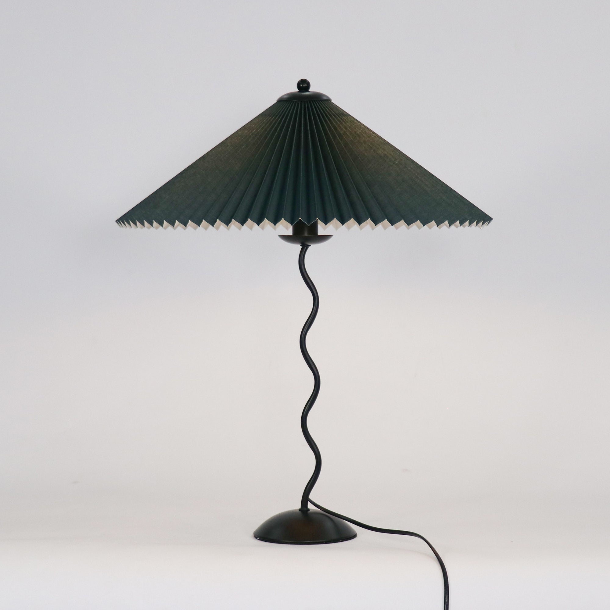 CurveLicht Design-Tischlampe – LED, Wellenform, Schwarz, für Wohnzimmer