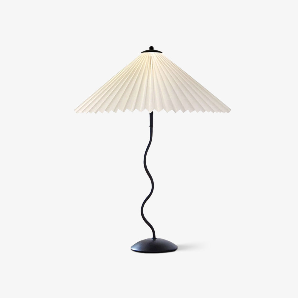 CurveLicht Design-Tischlampe – LED, Wellenform, Schwarz, für Wohnzimmer