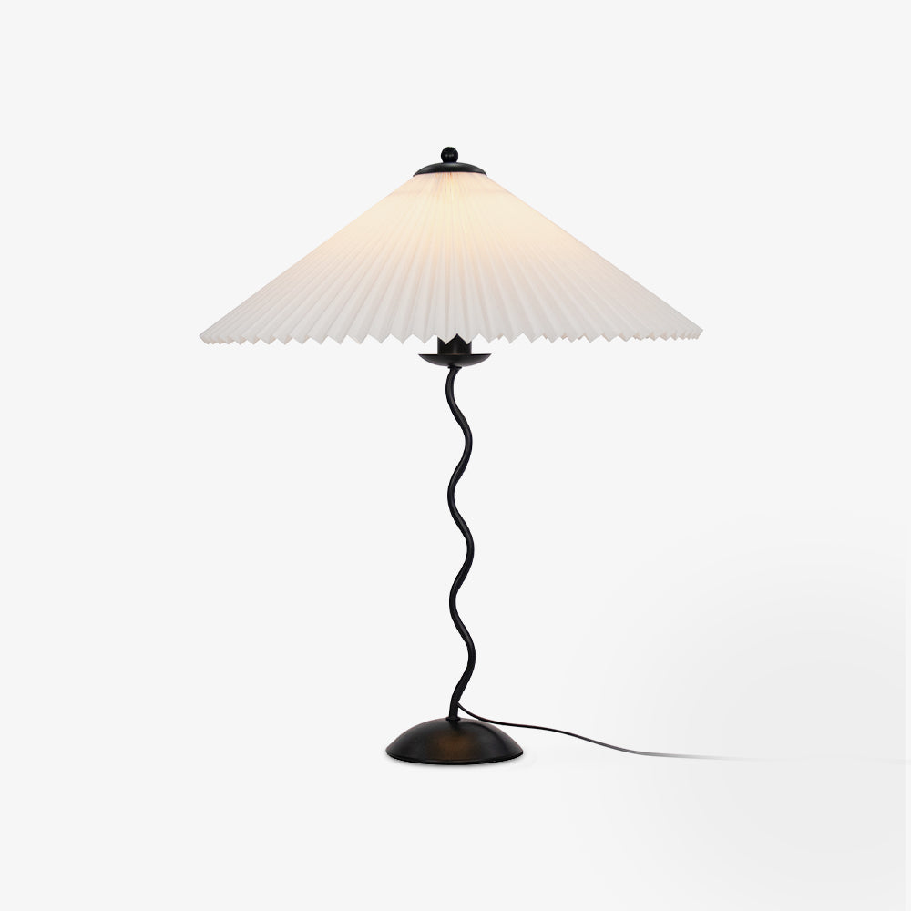 CurveLicht Design-Tischlampe – LED, Wellenform, Schwarz, für Wohnzimmer