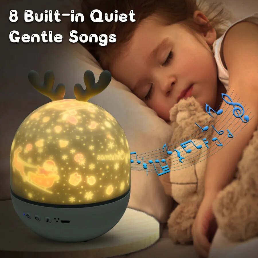 LumiSky Kinder-Nachtlicht im Sternenstil LED Warmweiß fürs Schlafzimmer