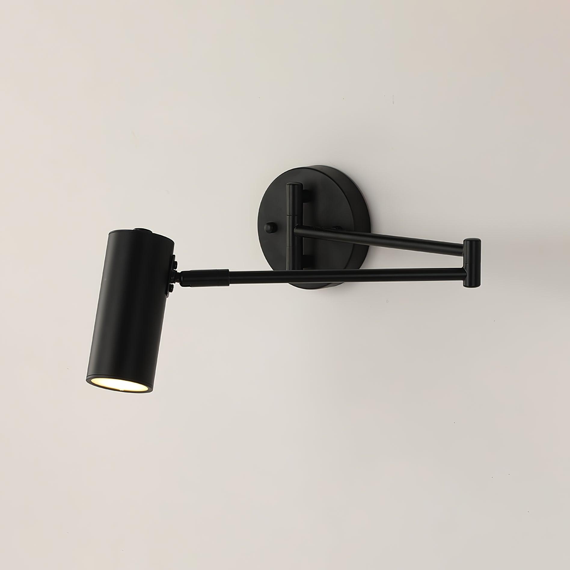 FlexiLicht – Schwenkarm LED-Wandleuchte Modern Schwarz für Terrasse