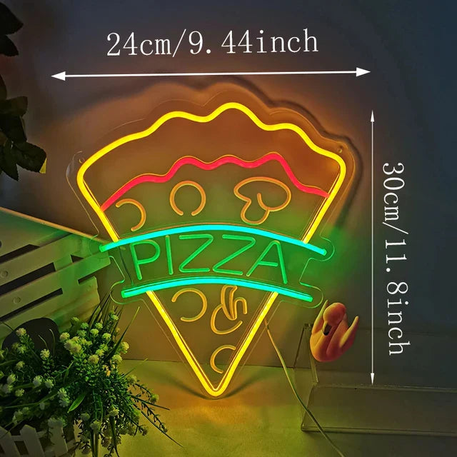 SnackLight – Retro Neonlampe dimmbar Rot-Gelb Küche