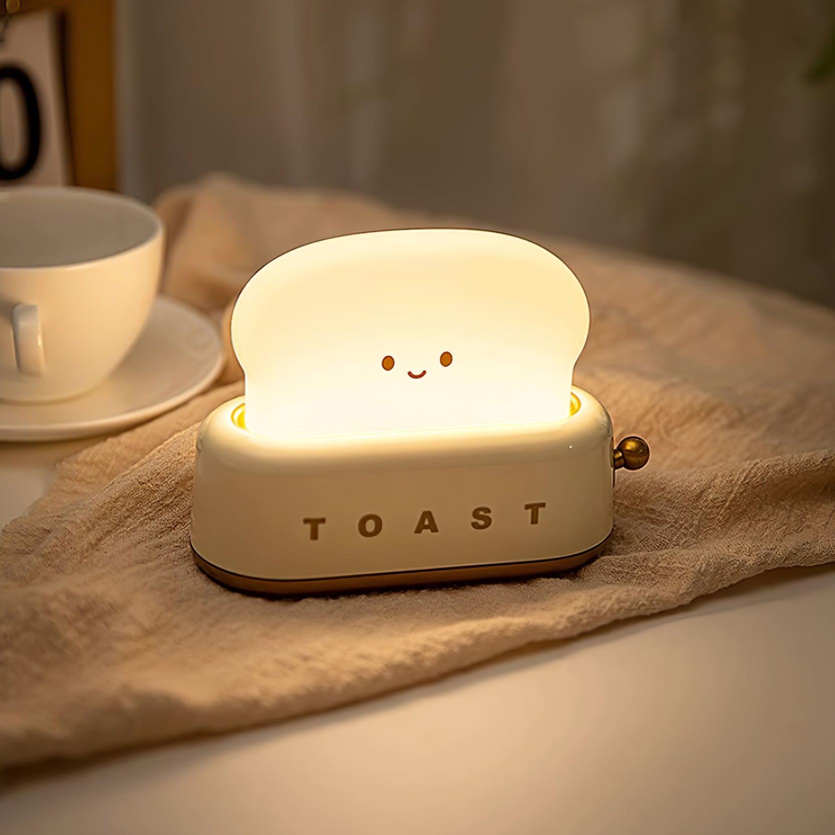 GlowToast Modern LED Tischlampe – Akku Weiß Terrasse