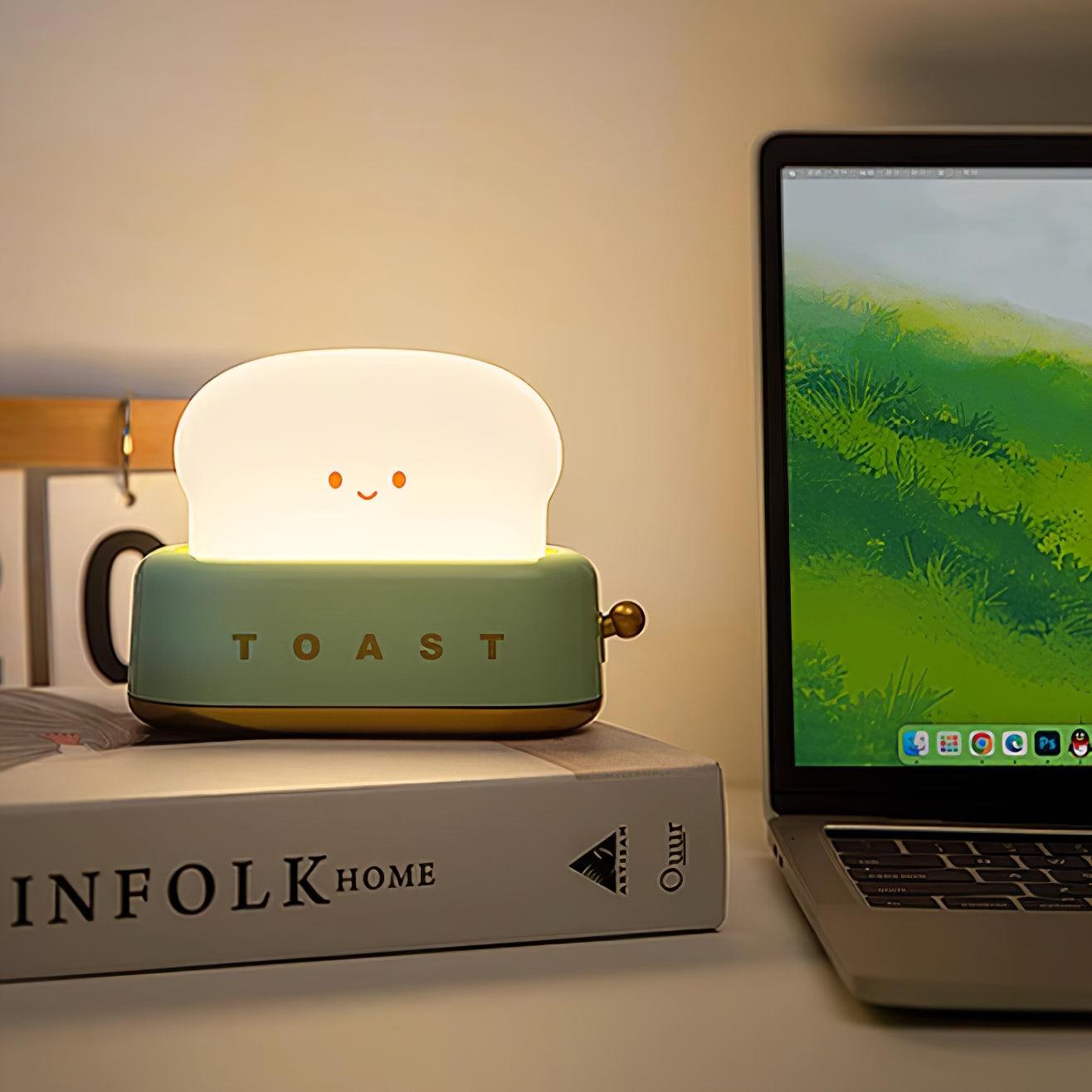 GlowToast Modern LED Tischlampe – Akku Weiß Terrasse