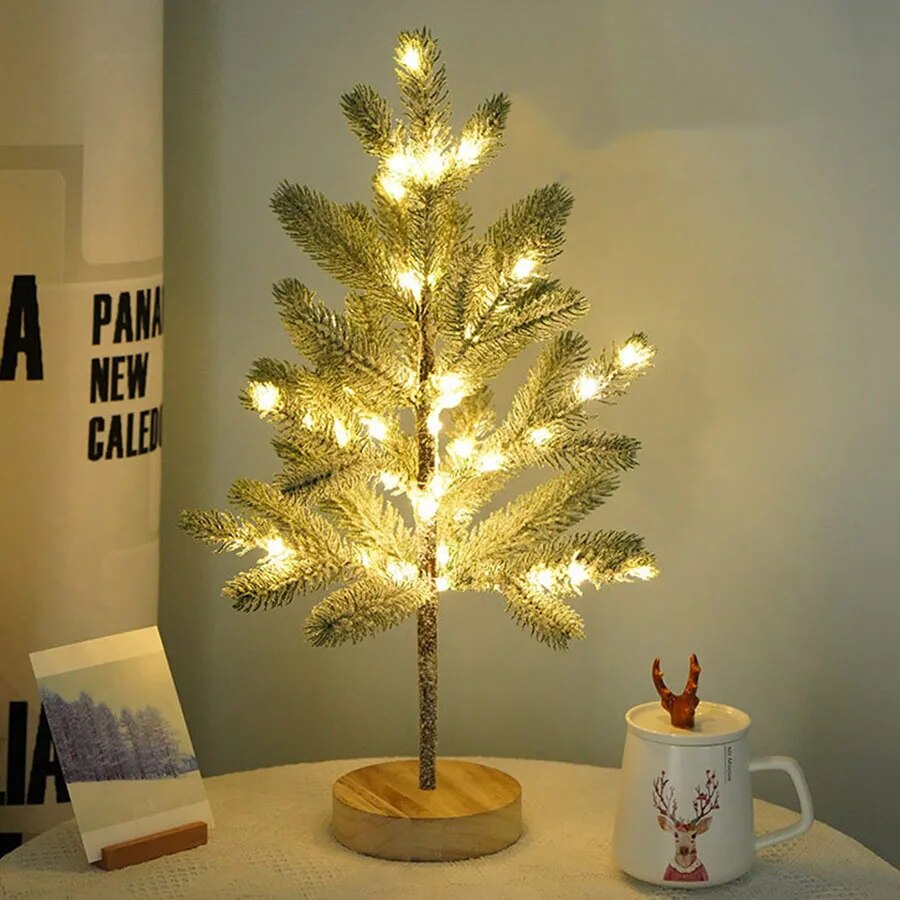 TwinkleGlow Baumlicht – Weihnachtsbaum Nachtlicht LED Warmweiß Terrasse