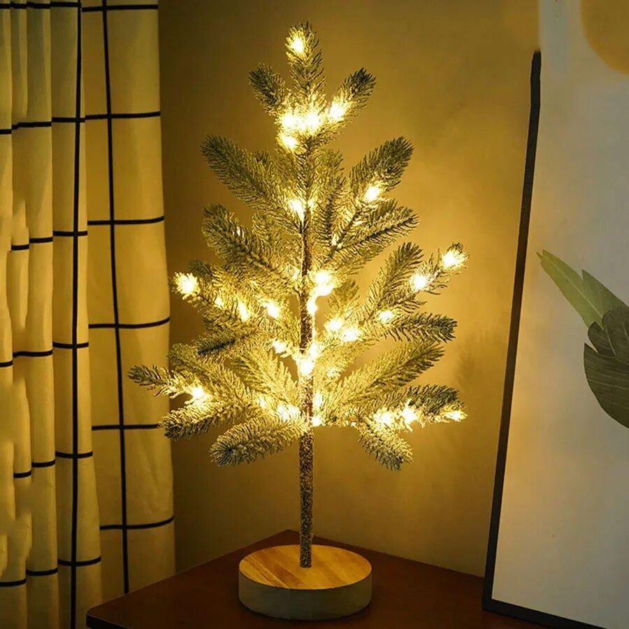 TwinkleGlow Baumlicht – Weihnachtsbaum Nachtlicht LED Warmweiß Terrasse