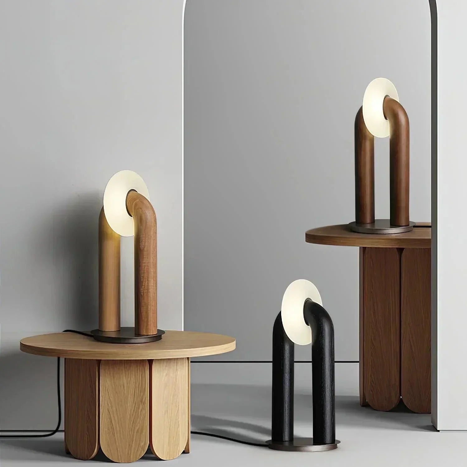 ArchGlow – Kabellose LED-Tischlampe modern dimmbar Weiß Wohnzimmer