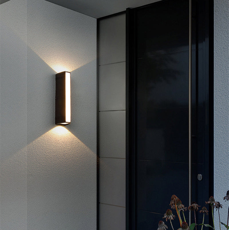 LumoShine Außenwandleuchte Modern LED Wasserdicht Schwarz Terrasse