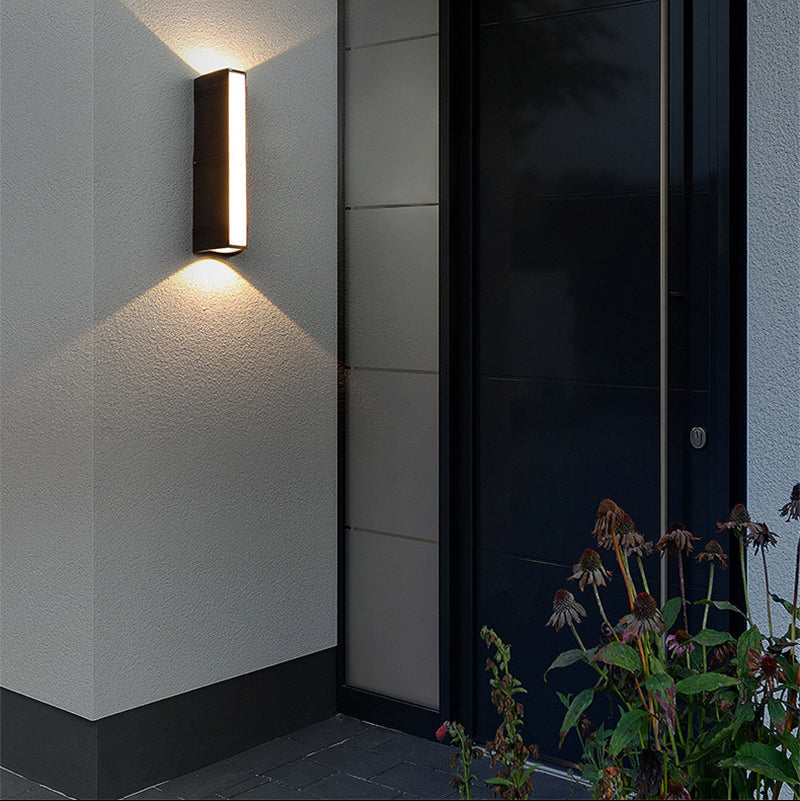 LumoShine Außenwandleuchte Modern LED Wasserdicht Schwarz Terrasse