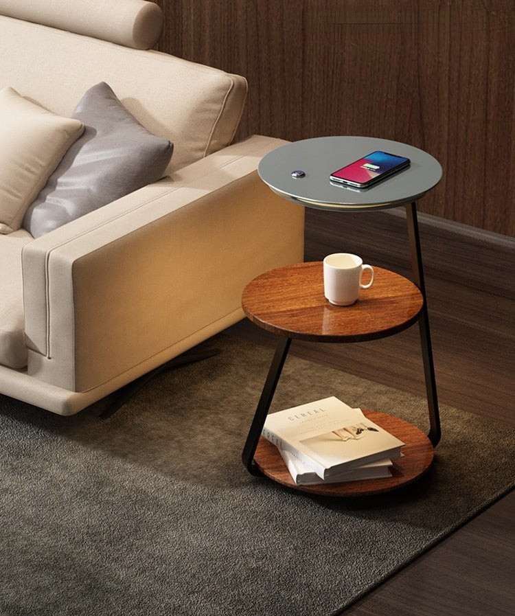 LumiTable Moderner LED-Tisch dimmbar Weiß für Terrasse