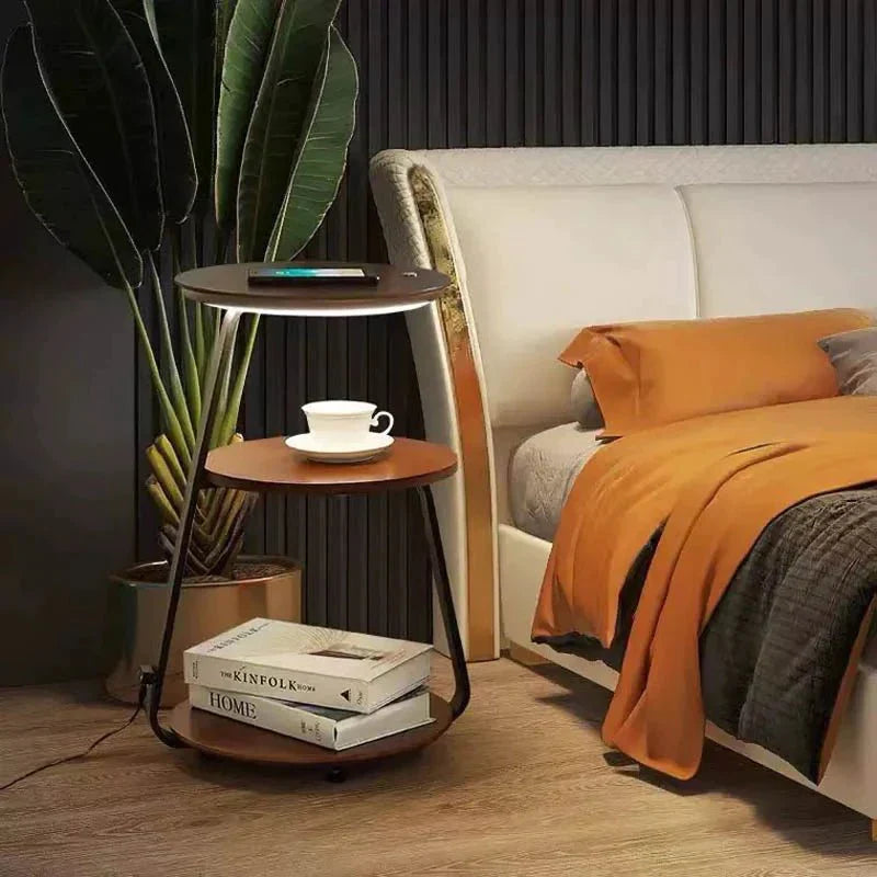 LumiTable Moderner LED-Tisch dimmbar Weiß für Terrasse