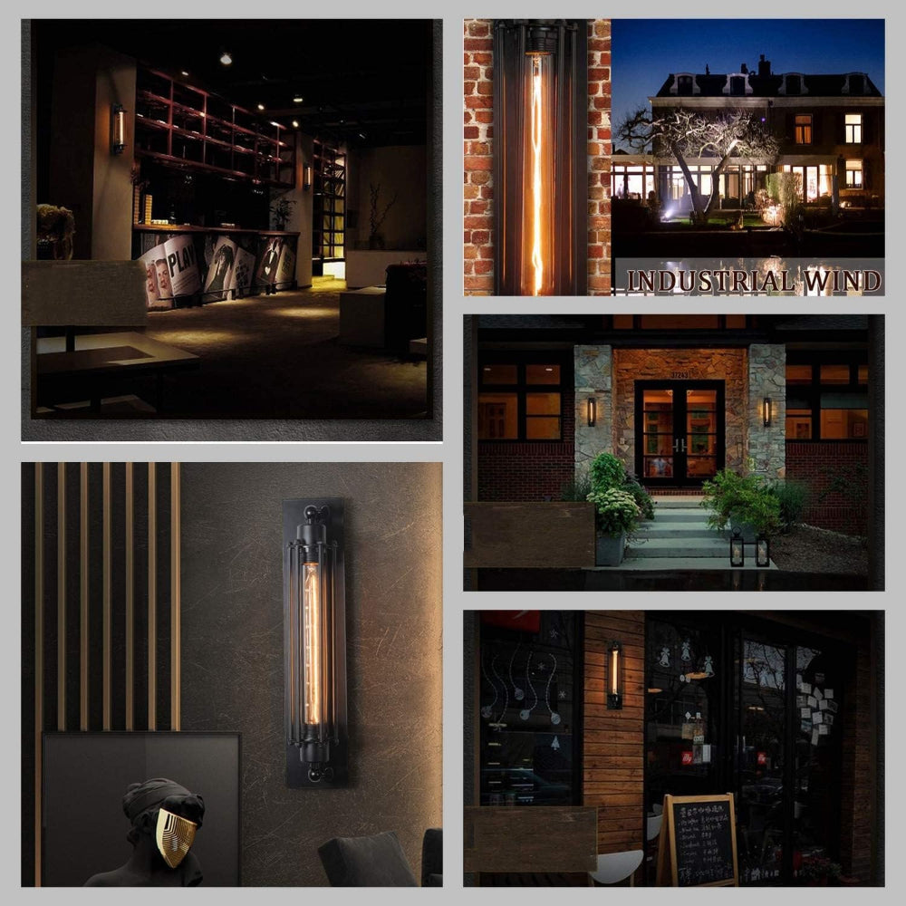 RetroGlow Wandlampe – Vintage Stil, LED, Messing, für Flur