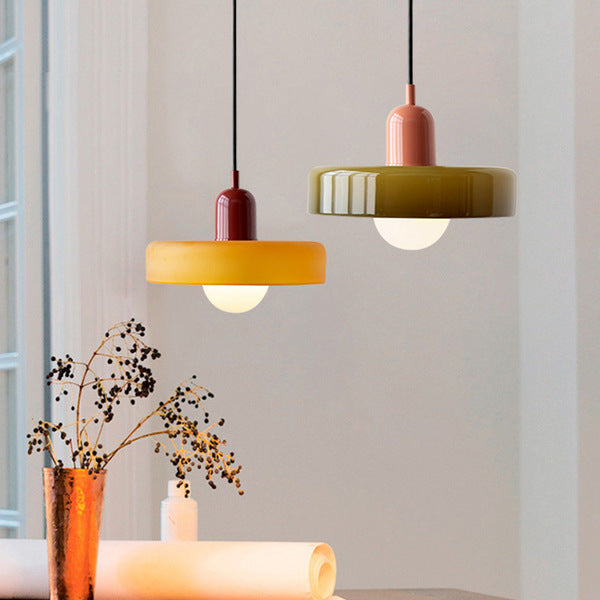 Verstellbare Bauhaus Pendelleuchte aus Glas – Esszimmer & Wohnzimmer Beleuchtung