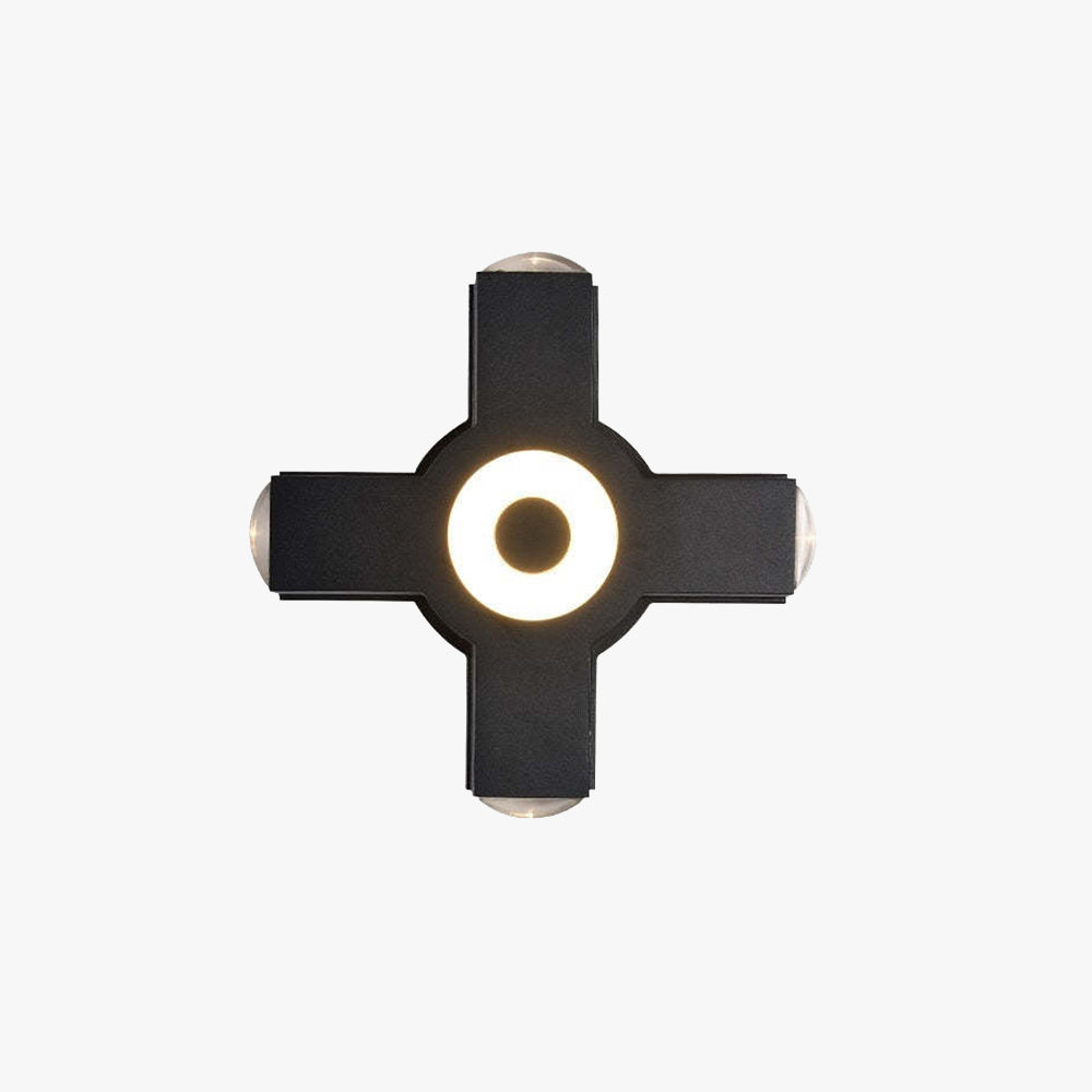 LumiKreuz Außenwandleuchte LED Warmweiß Modern für Garten