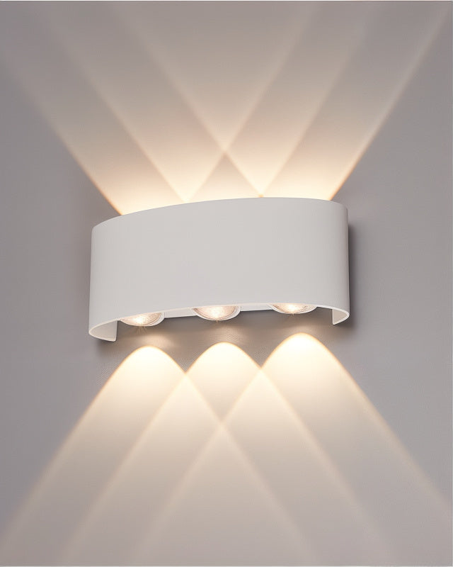 OrrLight – LED Außenwandleuchte IP65 schwarz/weiß für Haus & Garten
