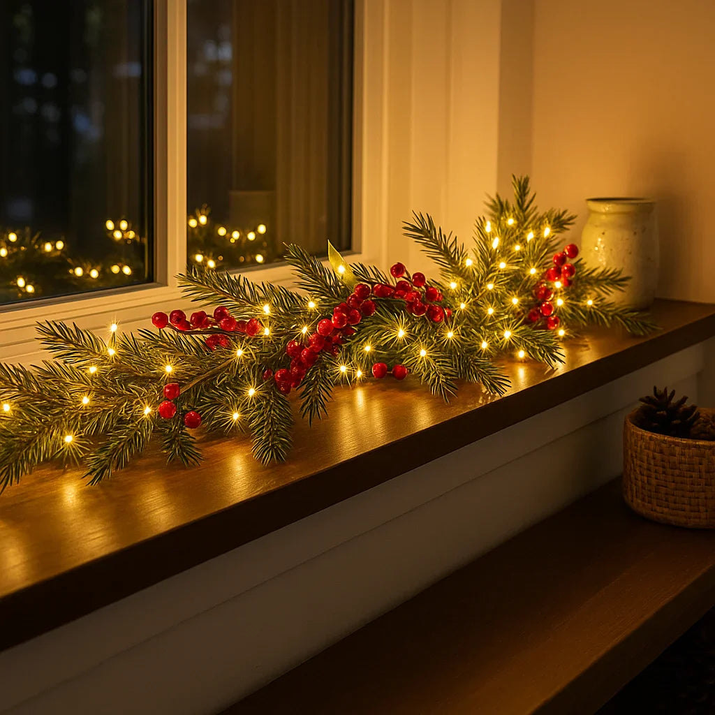 LumiBerry Girlande – LED-Dekolicht warmweiß für Innenräume