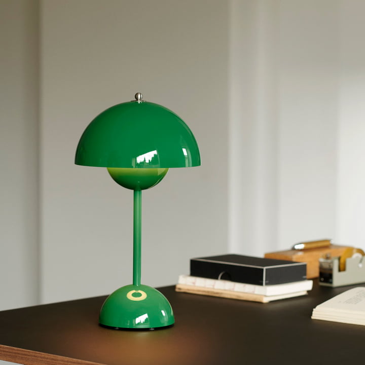 Mondschein – Moderne LED-Tischlampe dimmbar Weiß Wohnzimmer