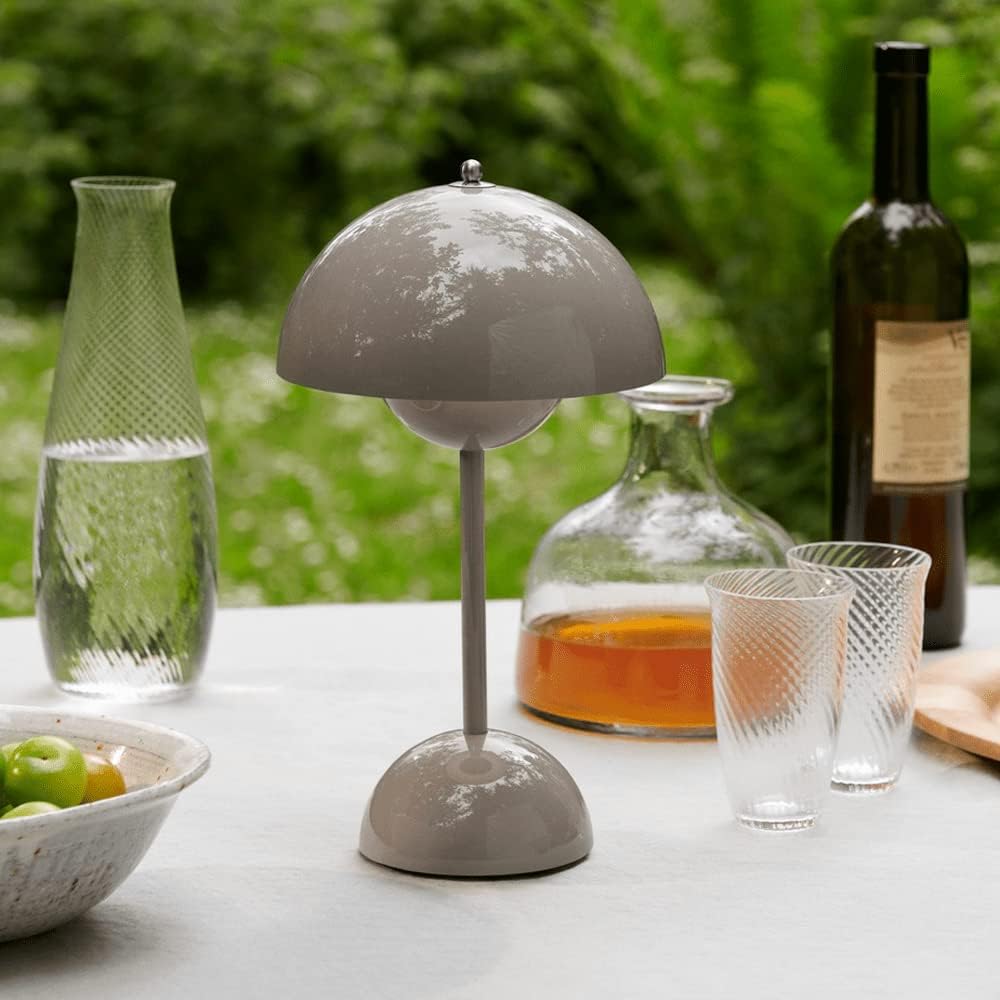 Mondschein – Moderne LED-Tischlampe dimmbar Weiß Wohnzimmer