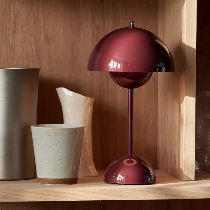 Mondschein – Moderne LED-Tischlampe dimmbar Weiß Wohnzimmer