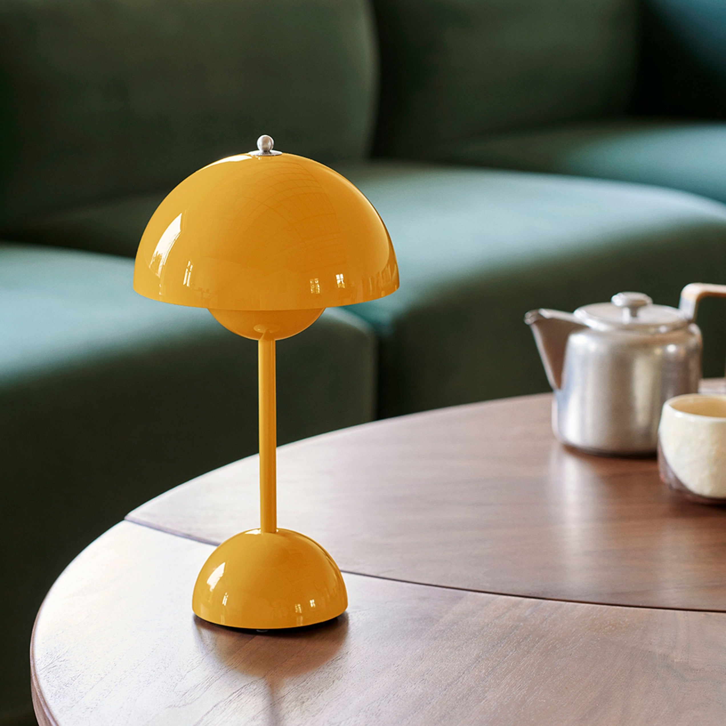 Mondschein – Moderne LED-Tischlampe dimmbar Weiß Wohnzimmer