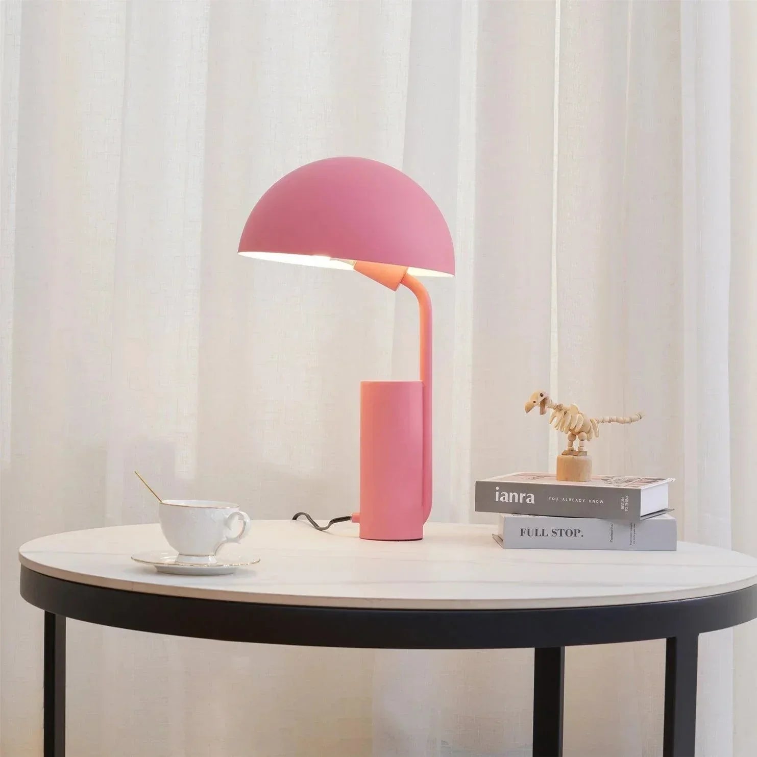 Capello Moderne Tischlampe – LED dimmbar Weiß für Wohnzimmer & Büro