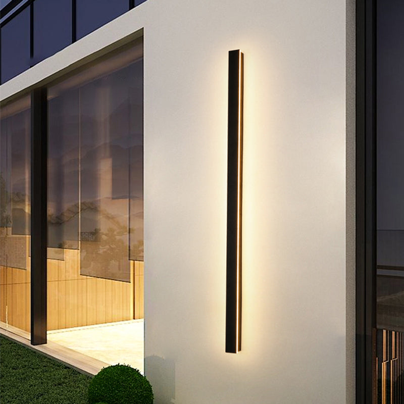VantaGlow LED-Wandleuchte - Modernes schwarzes Metall