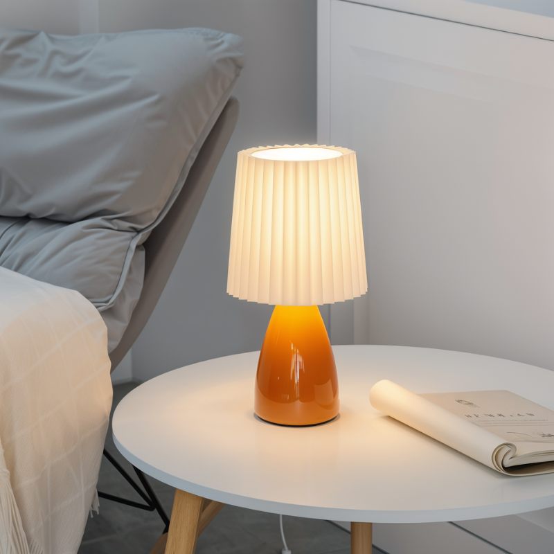NovaLuxe – Moderne elegante LED-Tischlampe in Weiß für Wohnzimmer