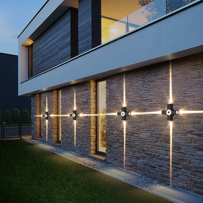LumiKreuz Außenwandleuchte LED Warmweiß Modern für Garten