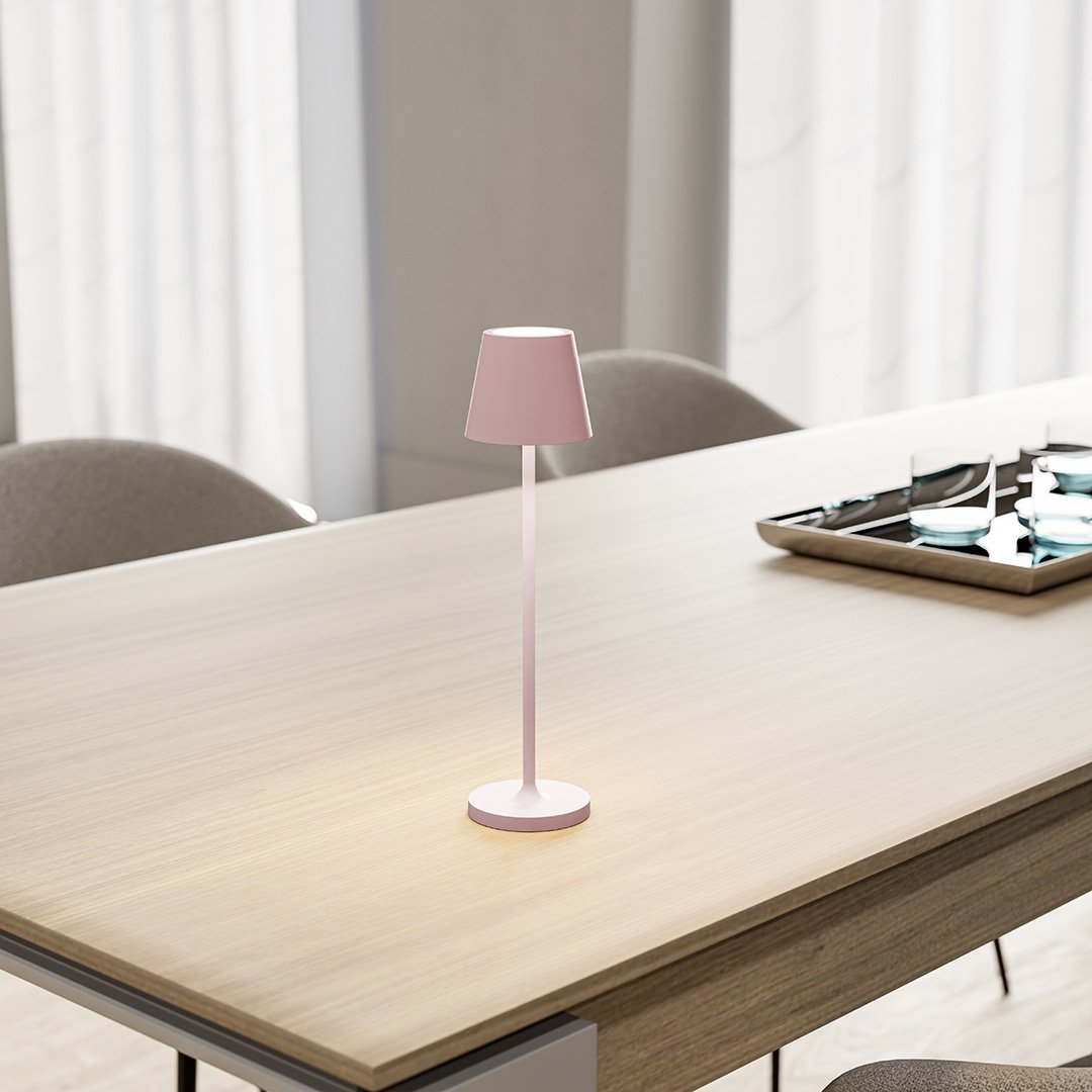 LumiNova – Moderne LED-Tischlampe Touch Steuerung Weiß tragbar für Terrasse