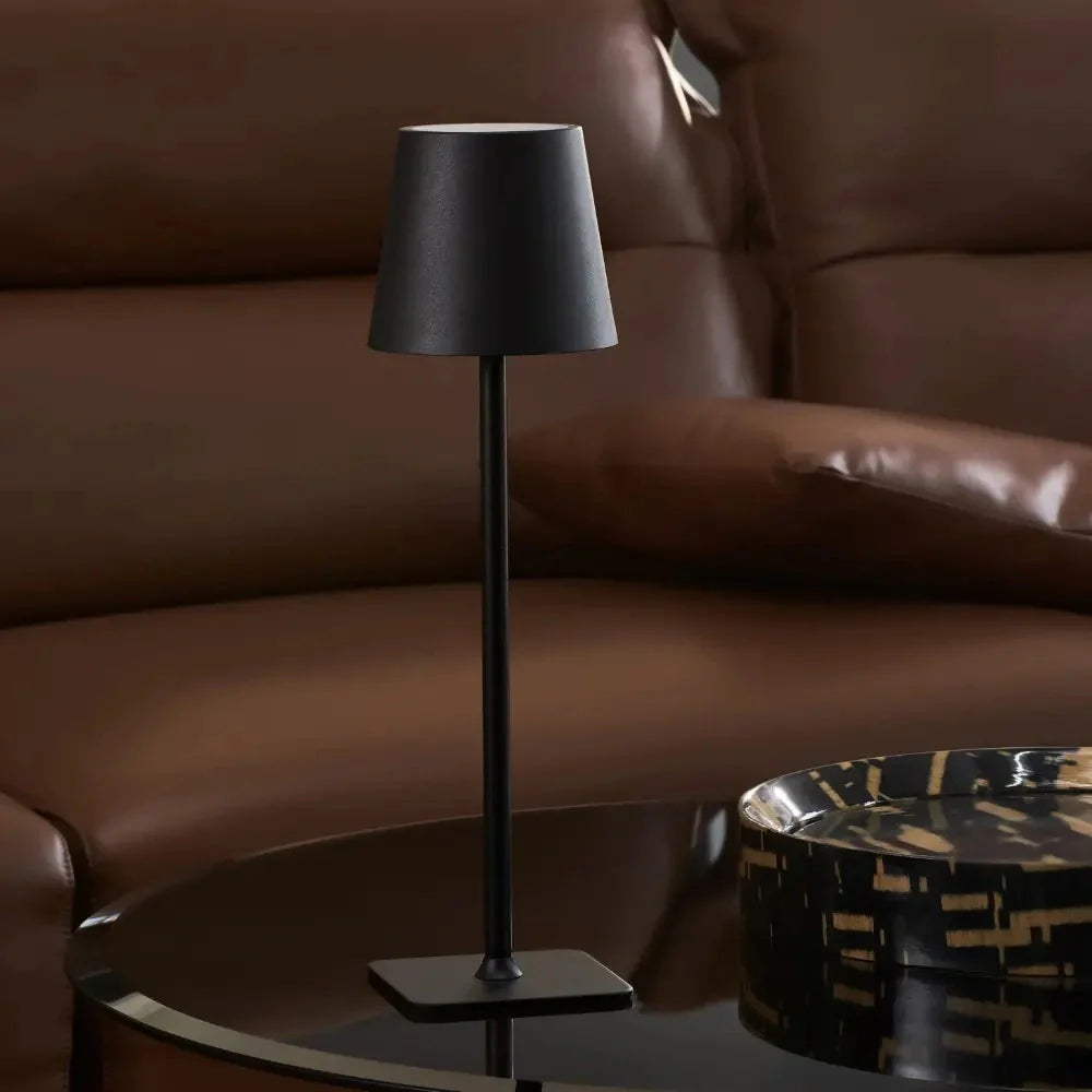 LumoTall Dimmbare Tischlampe Modern Gold für Wohnzimmer
