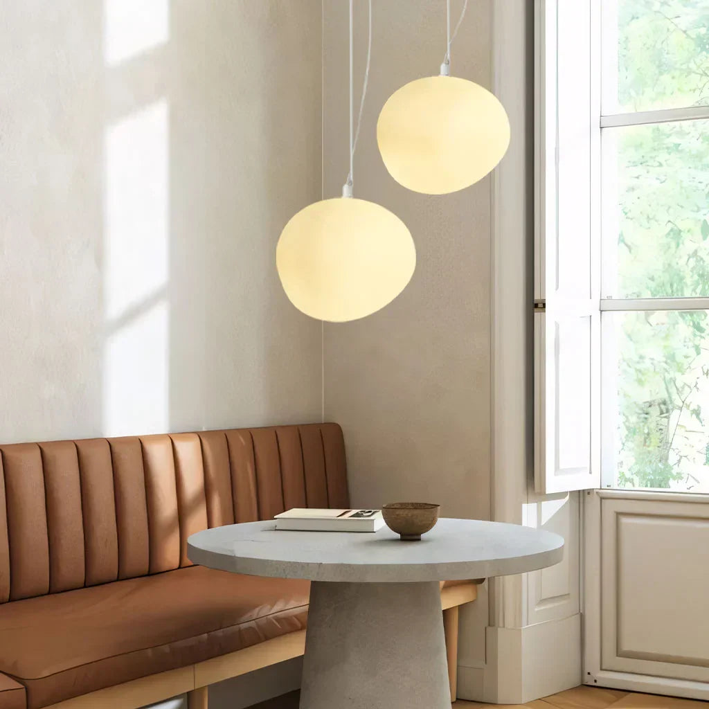 Skandiloft Pendelleuchte Nordisch Weiß, Modern & Dimmbar für Esszimmer