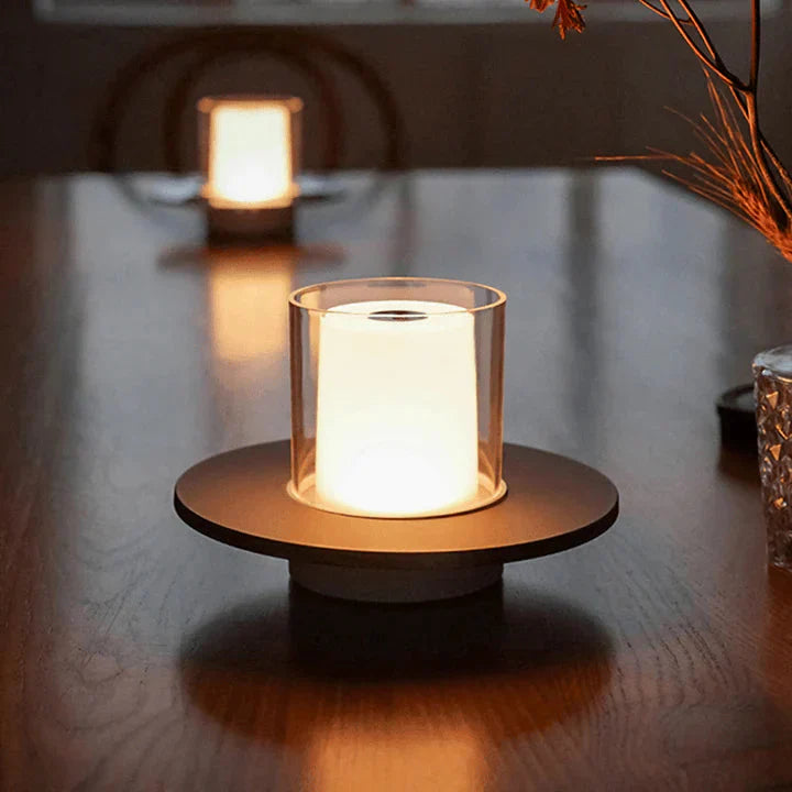 GlowSense LED-Kerzenlampe – Modern Induktiv Warmlicht für Garten & Terrasse