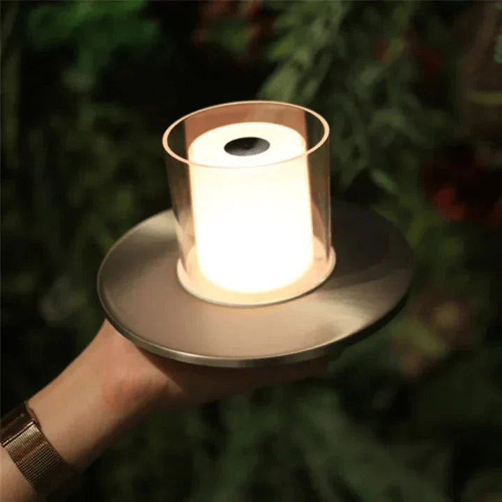 GlowSense LED-Kerzenlampe – Modern Induktiv Warmlicht für Garten & Terrasse