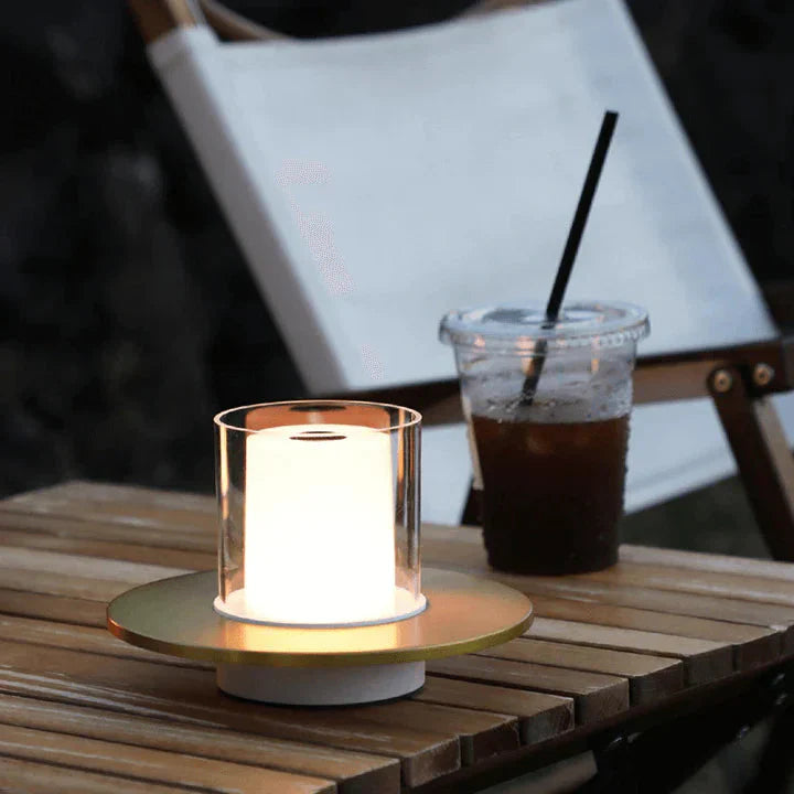 GlowSense LED-Kerzenlampe – Modern Induktiv Warmlicht für Garten & Terrasse