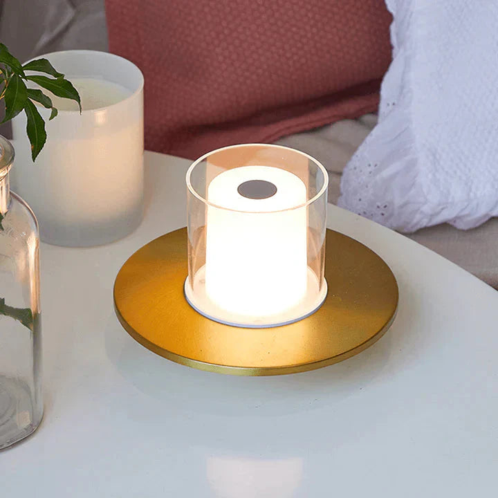 GlowSense LED-Kerzenlampe – Modern Induktiv Warmlicht für Garten & Terrasse