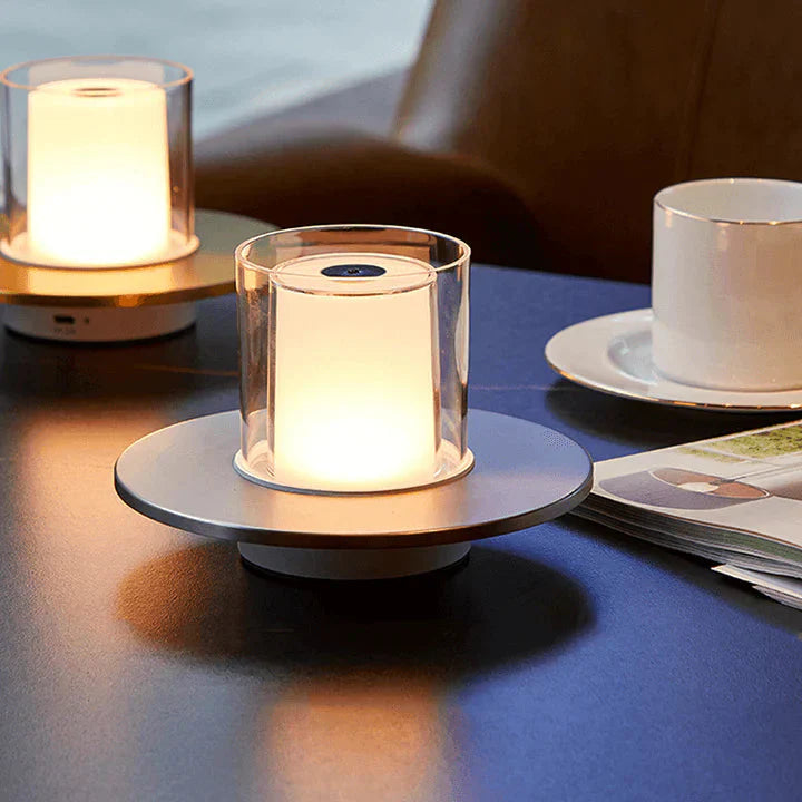 GlowSense LED-Kerzenlampe – Modern Induktiv Warmlicht für Garten & Terrasse