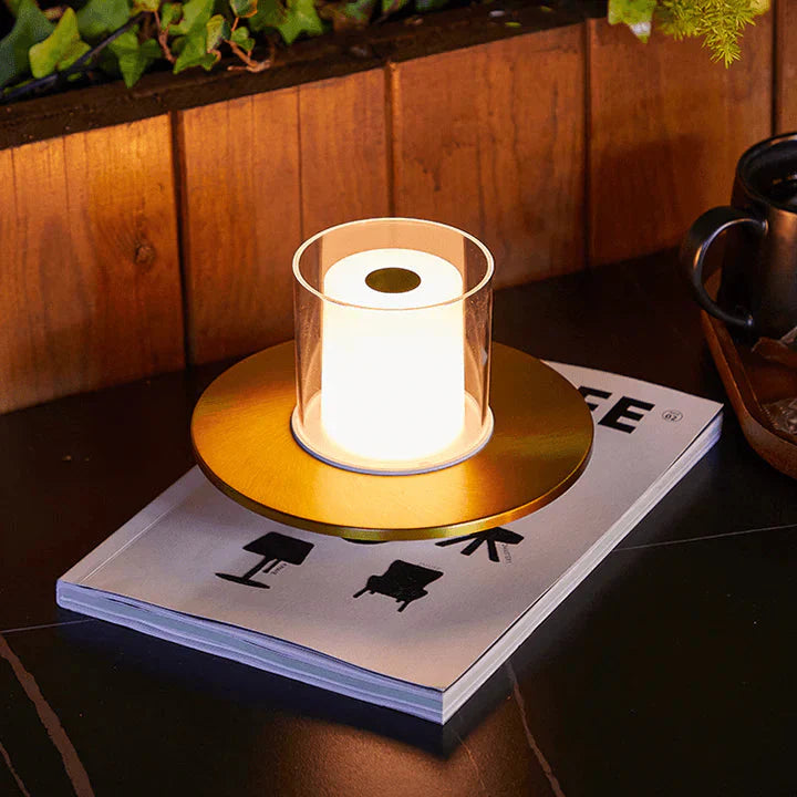 GlowSense LED-Kerzenlampe – Modern Induktiv Warmlicht für Garten & Terrasse