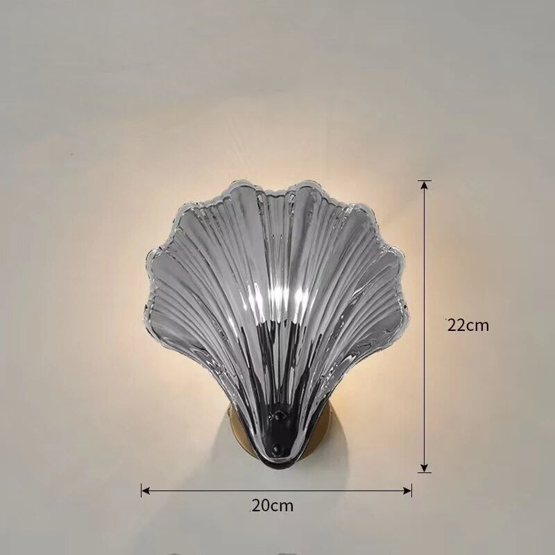 ZeePareltje - Charmante Wandleuchte mit Glas und Muschelform