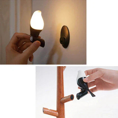 LichtEiche – Moderne Sensor-Tischlampe in Holzoptik für Wohnzimmer